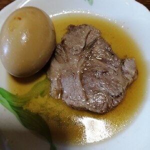 炊飯器で簡単♪豚肩ロースでヘルシーチャーシュー煮卵